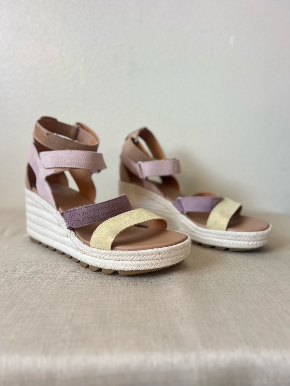 Sorel Pastel Multi-Strap Espadrille Wedge Sandals - Picture 4 of 7